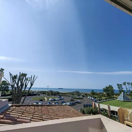 Apartment T2 Avec Piscine, Parking Et Terrasse Vue Au Cap D'agde - Fr-1-607-45